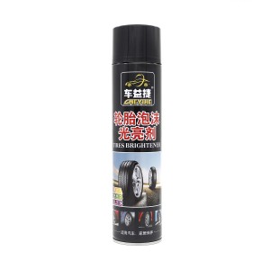 Factory For Factory Price Tire Wax Brightener Foam Wipe-Free Cleaning Waterproof Care Car Tire Bright Lasting Foam Cleaner